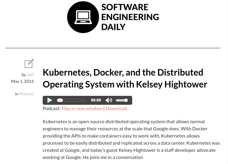 Software Engineering Daily podcast Software Engineering Daily podcast