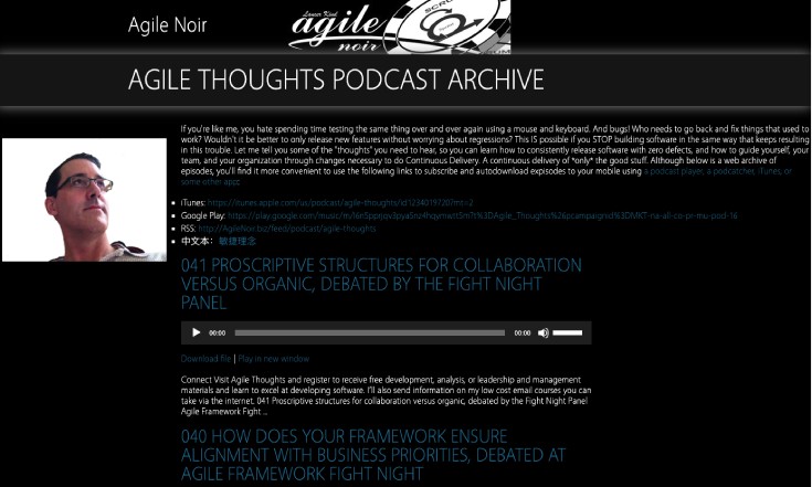 Agile Thoughts Podcast Agile Thoughts Podcast