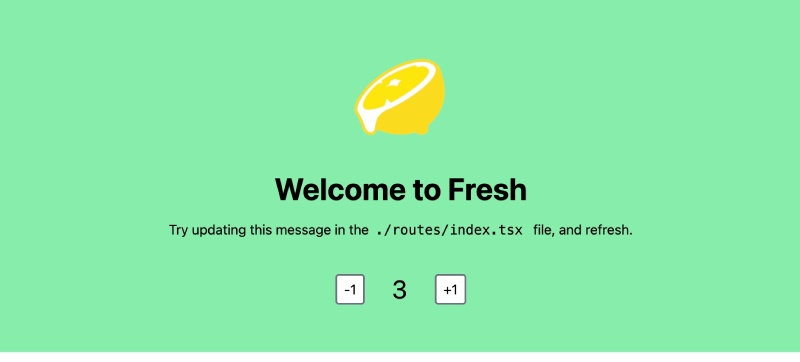 Deno fresh running with local deno command