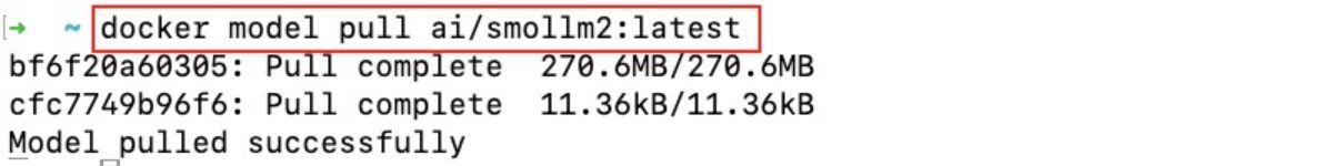 Docker Model Runner pulling Smollm2 from DockerHub Docker Model Runner pulling Smollm2 from DockerHub