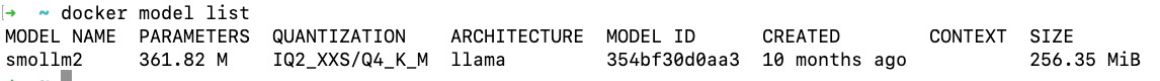 Docker model runner CLI listing pulled models Docker model runner CLI listing pulled models