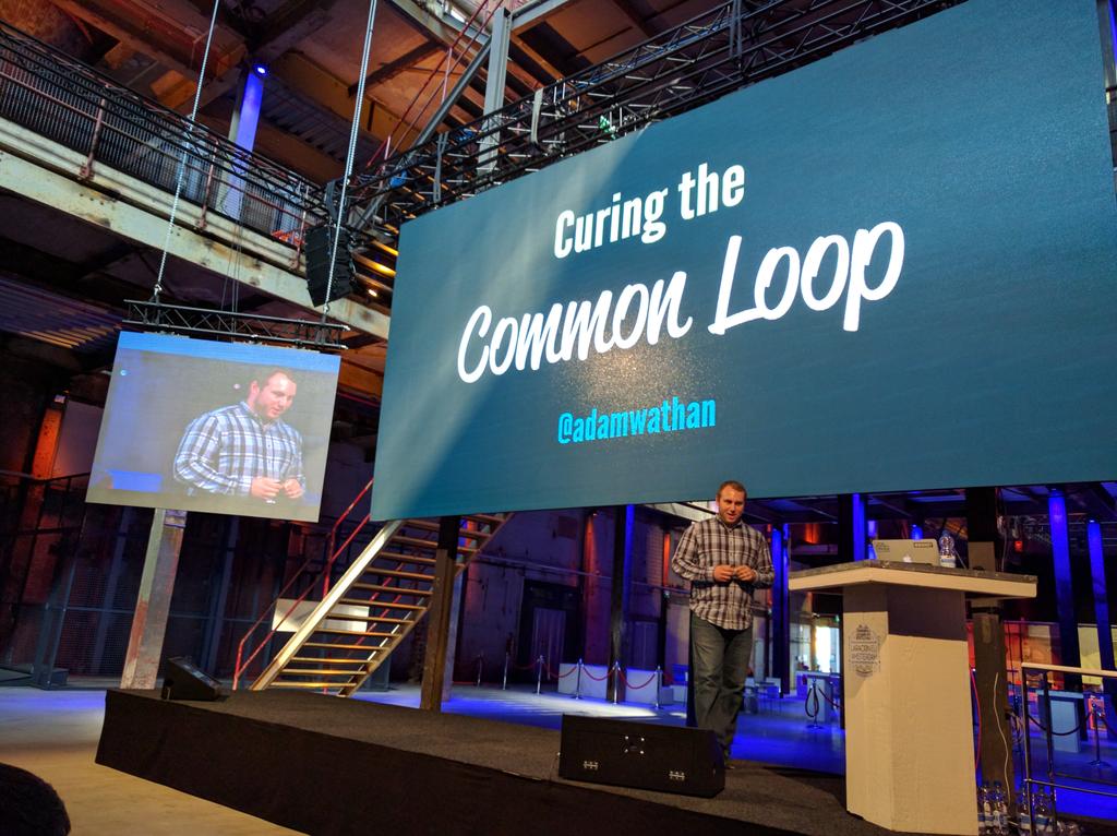 Adan talking about Curing Loops at Laracon EU 2016
