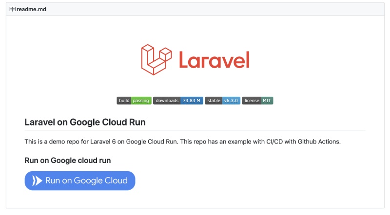 Click on the blue button to deploy the app