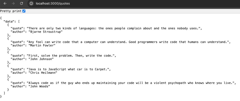 Nest.js get all quotes without filtering Nest.js get all quotes without filtering