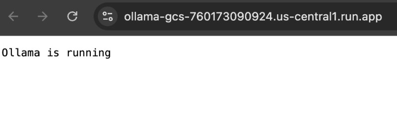 Ollama server is running on Cloud Run without any models Ollama server is running on Cloud Run without any models