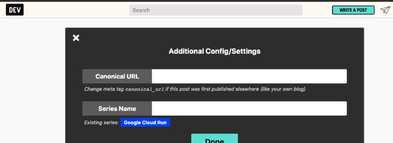 Post your content to dev.to with canonical link
