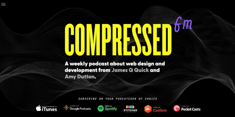 Compressed FM podcast about web design and development Compressed FM podcast about web design and development