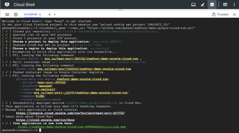 Steps to deploy Symfony on Google Cloud Run Steps to deploy Symfony on Google Cloud Run