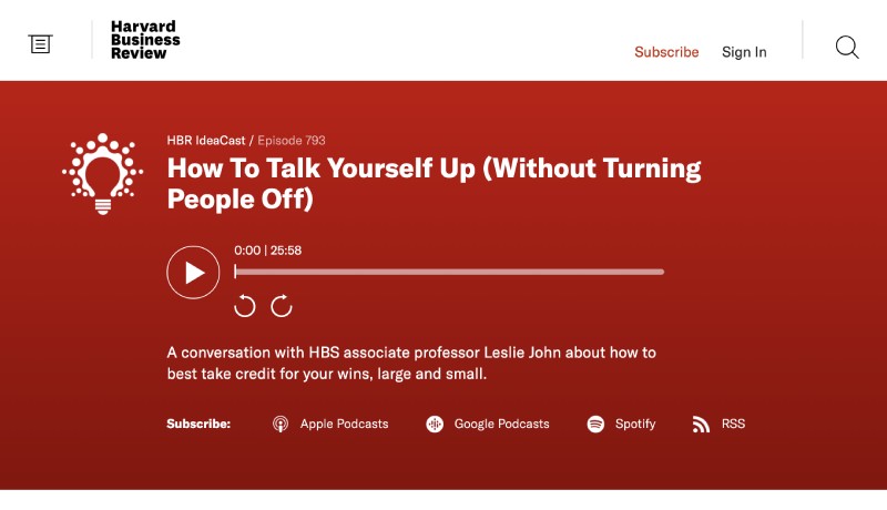 Talk yourself up by HBR Ideacast Talk yourself up by HBR Ideacast